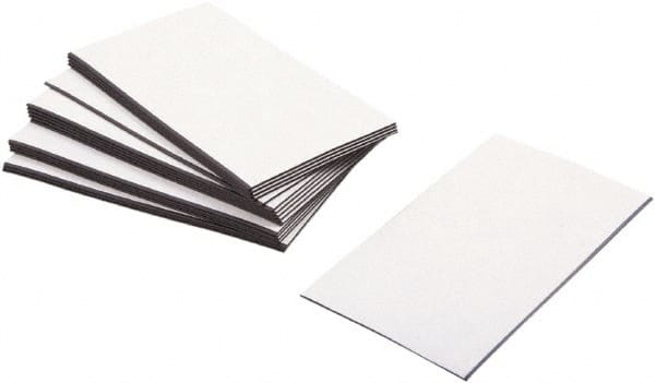 Label Maker Label: White, Paper, 3-1/2" OAL, 2" OAW, 25 per Roll