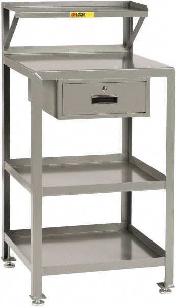 Gray Desk Mscdirect Com Little Giant 1 Drawer Desk 36 Inch Wide X 24 Deep 52