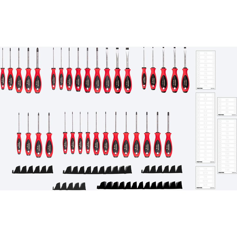 Screwdriver Set And Rack Tekton - Screwdriver Sets: Screwdriver Types Included: Slotted, Torx ...