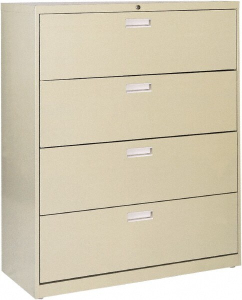 Sandusky Atlantic 42 Wide X 53 1 4 High X 19 1 4 Deep 4 Drawer Lateral File With Lock 54773031 Msc Industrial Supply