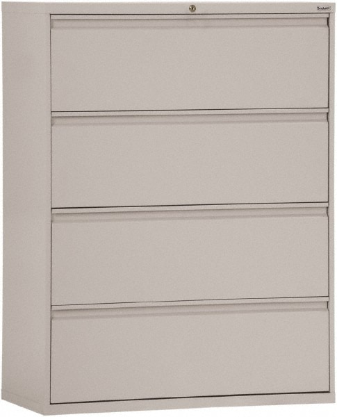 Sandusky Atlantic 30 Wide X 53 1 4 High X 19 1 4 Deep 4 Drawer Lateral File With Lock 54773437 Msc Industrial Supply