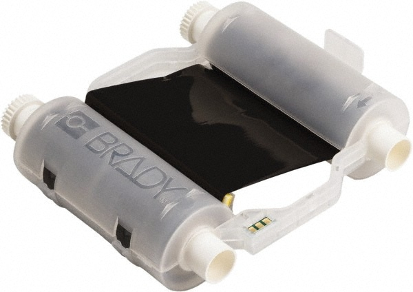 Ribbon Cartridge: 4.33" Wide, 200' Long, Black, Resin