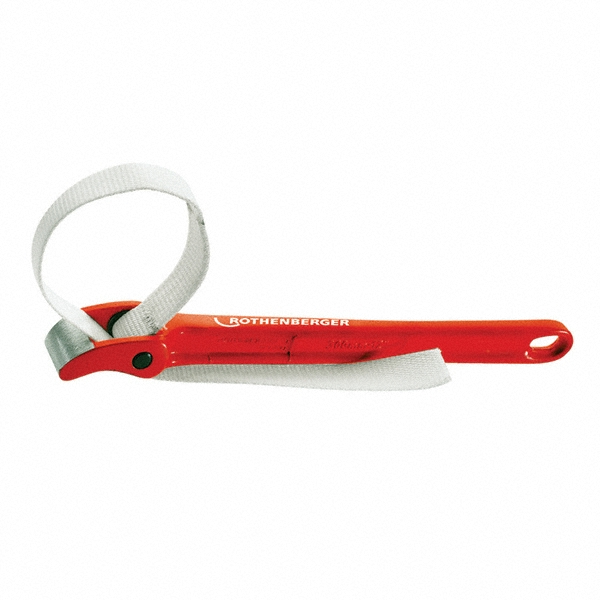 Chain & Strap Wrench: 12" Max Pipe, 12" Chain Length - 8" Actual OD Capacity, 12" Handle