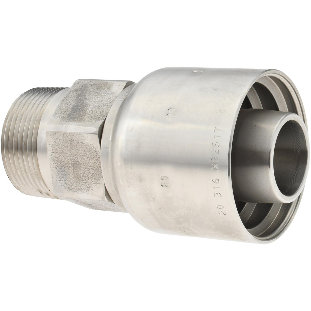 Hydraulic Hose Male Pipe Rigid Fitting: 20 mm, 1-1/4-11-1/2