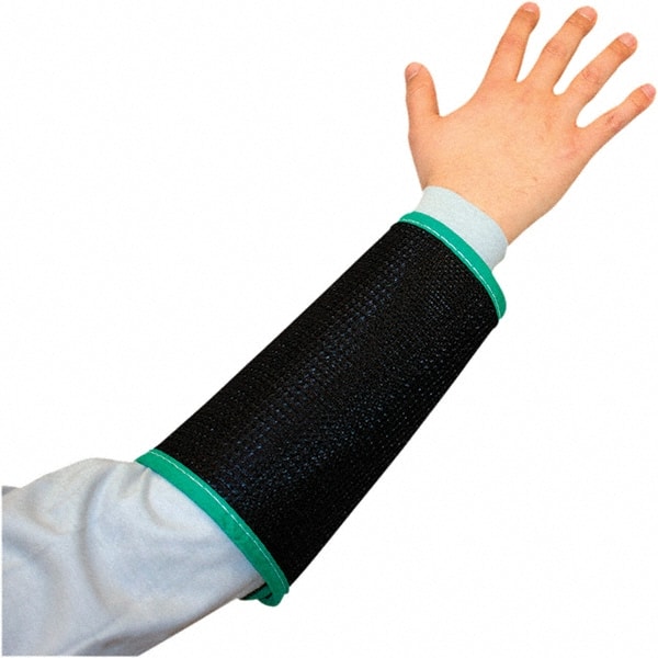Chemical-Resistant Sleeves: Size M, Nylon, Black, ANSI Cut A4