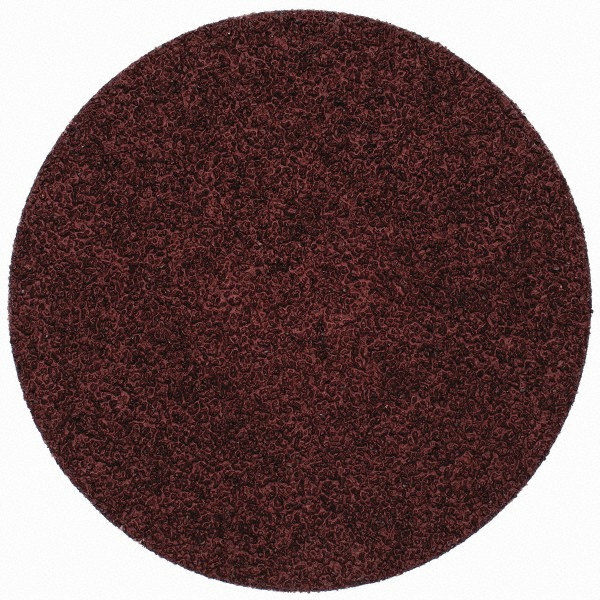 3M | Cubitron™ II Quick-Change Disc: Roloc TSM, 3" Dia, 40 Grit, Premium Ceramic Alumina, Coated - Maroon, Polyester Cloth-Backed, 20000 RPM