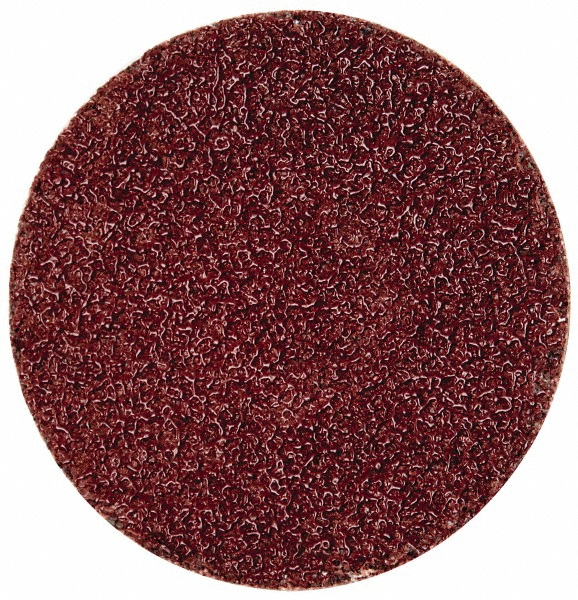 3M | Cubitron™ II Quick-Change Disc: Roloc TSM, 2" Dia, 40 Grit, Premium Ceramic Alumina, Coated - Maroon, Polyester Cloth-Backed, 25000 RPM