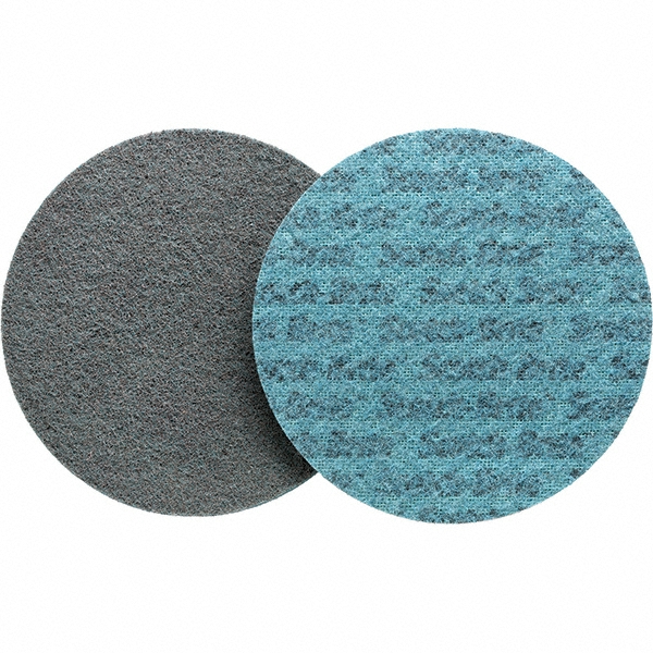 Quick-Change Disc: Roloc TR, 3" Dia, Aluminum Oxide, Non-Woven - Blue, 18000 RPM, Series AL