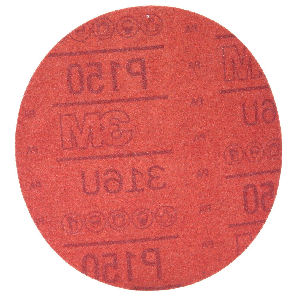 Hook & Loop Disc:  6" Dia,  150 Grit,  Aluminum Oxide