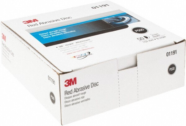 Hook & Loop Disc:  6" Dia,  320 Grit,  Aluminum Oxide