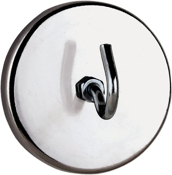 Mag-Mate - Storage Hook: Magnetic Mount, 4-3/8 Projection, 45 lb Load  Capacity, Stainless Steel