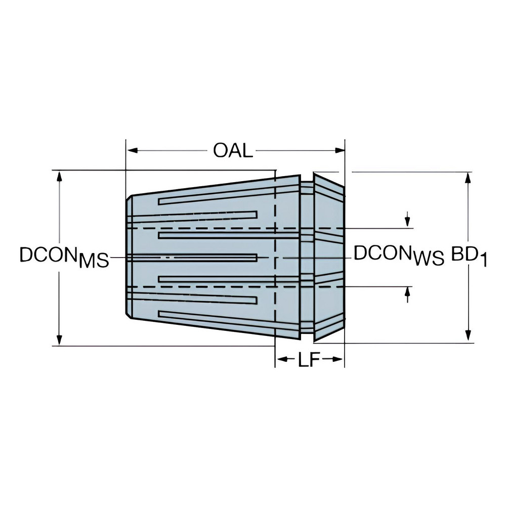 Sandvik Coromant - ER Collet: ER16, 4.00 mm Collet Size, Coolant | MSC ...