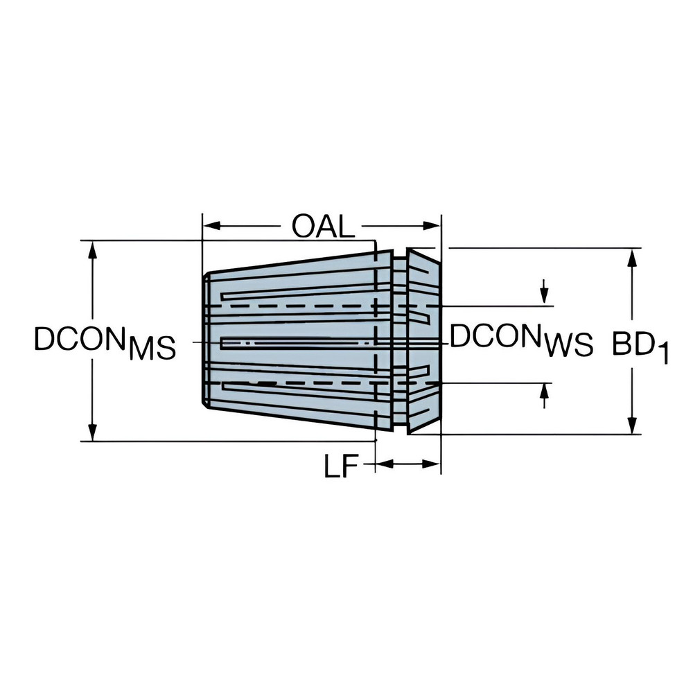 Sandvik Coromant - ER Collet: ER40, 16.00 mm Collet Size, Coolant | MSC ...