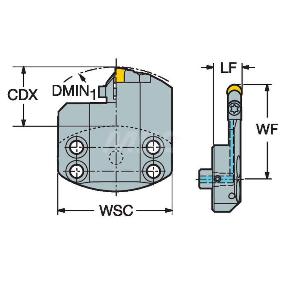 Sandvik Coromant Modular Grooving Head: Left Hand, Cutting Head, System  Size 70, Uses SL70-CRDCR/L Inserts 54906813 MSC Industrial Supply