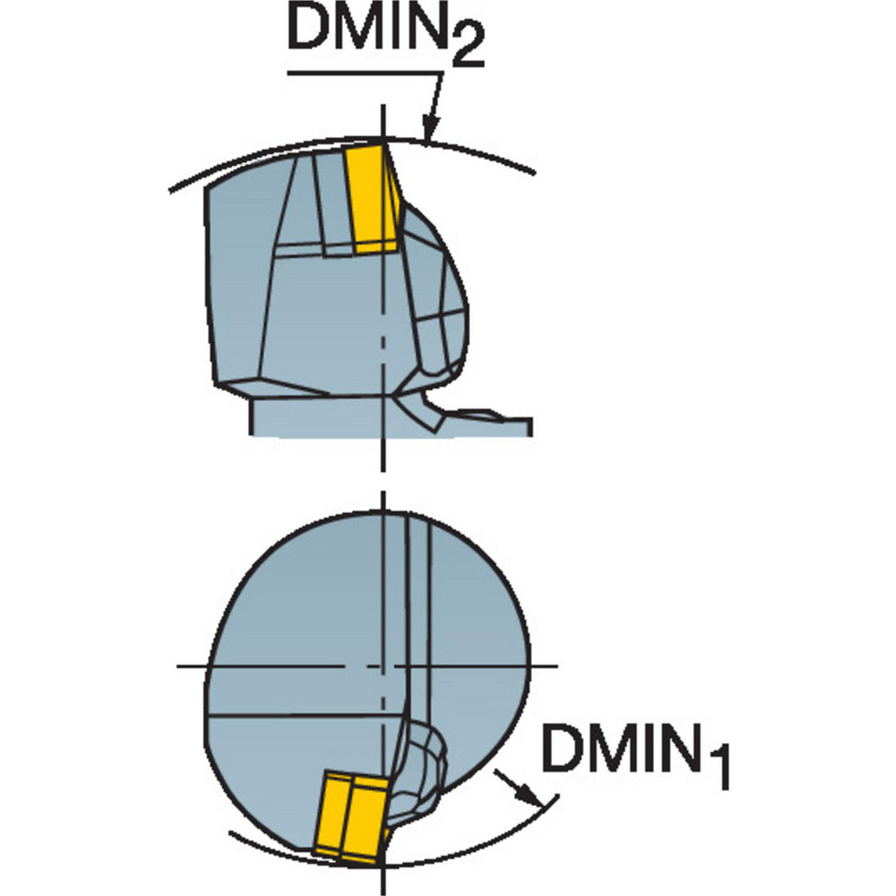 Sandvik Coromant - Modular Turning & Profiling Head: C5, 60.00 mm ...