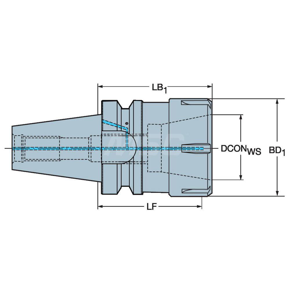 Sandvik Coromant - Collet Chuck: ER40 Collet, Taper Shank | MSC Direct