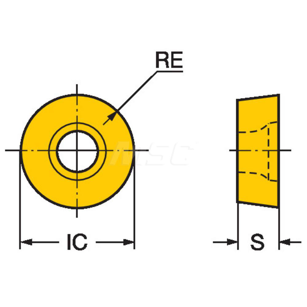 Sandvik Coromant - Milling Insert: ISO RCHT 20 06 M0-PL 1230, 1230 ...