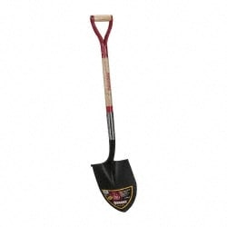 Razor-Back 43201 Scooping Shovel: Steel, Round, 11" Blade Length 