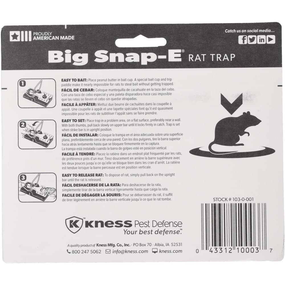 Made in USA - Snap Trap for Use on Mice - 55037634 - MSC
