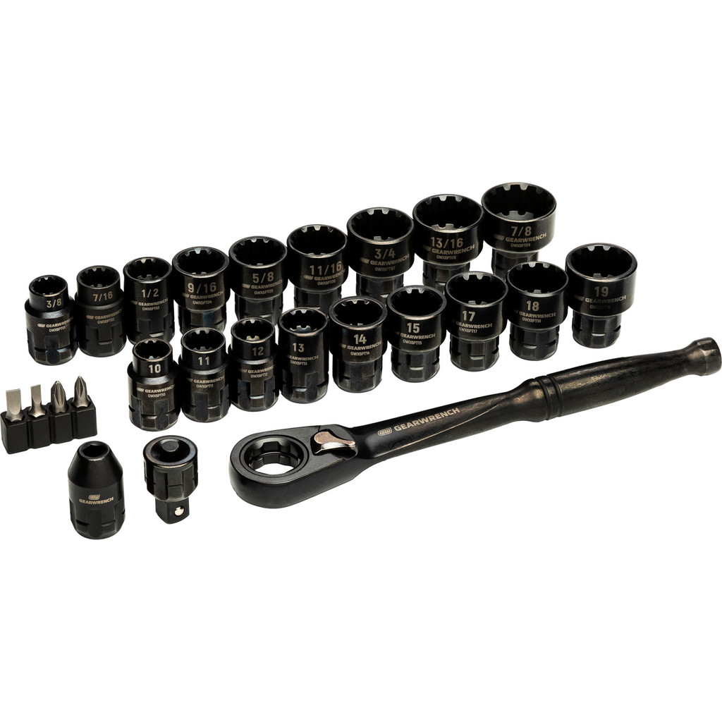 GEARWRENCH Mechanic's Tool Set: 25 Pc - Socket Rail | Part #GWX6PT25