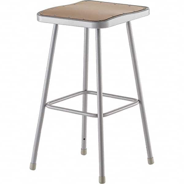 NATIONAL PUBLIC SEATING 6330 30 Inch High, Stationary Fixed Height Stool 