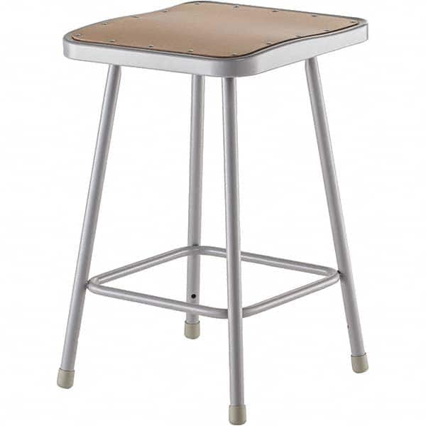 NATIONAL PUBLIC SEATING 6324 24 Inch High, Stationary Fixed Height Stool 