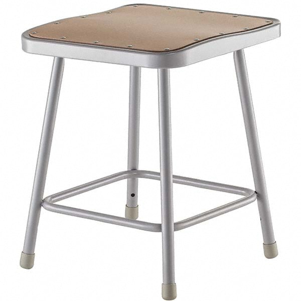 NATIONAL PUBLIC SEATING 6318 18 Inch High, Stationary Fixed Height Stool 