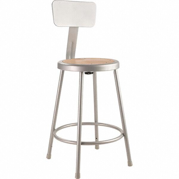 NPS - 18 Inch High, Stationary Fixed Height Stool with Adjustable Height Back - 55055008 - MSC 