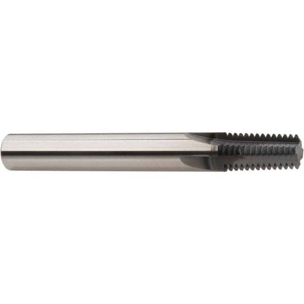 Niagara Cutter 17004507 Straight Flute Thread Mill: 3/8-18, External & Internal, 3 Flutes, 5/16" Shank Dia, Solid Carbide Image