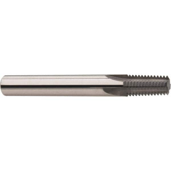 Niagara Cutter 17004487 Straight Flute Thread Mill: 1/8-27, External & Internal, 3 Flutes, 1/4" Shank Dia, Solid Carbide 
