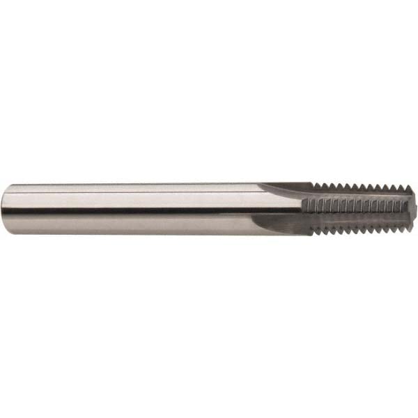 Niagara Cutter 17004487 Straight Flute Thread Mill: 1/8-27, External & Internal, 3 Flutes, 1/4" Shank Dia, Solid Carbide 