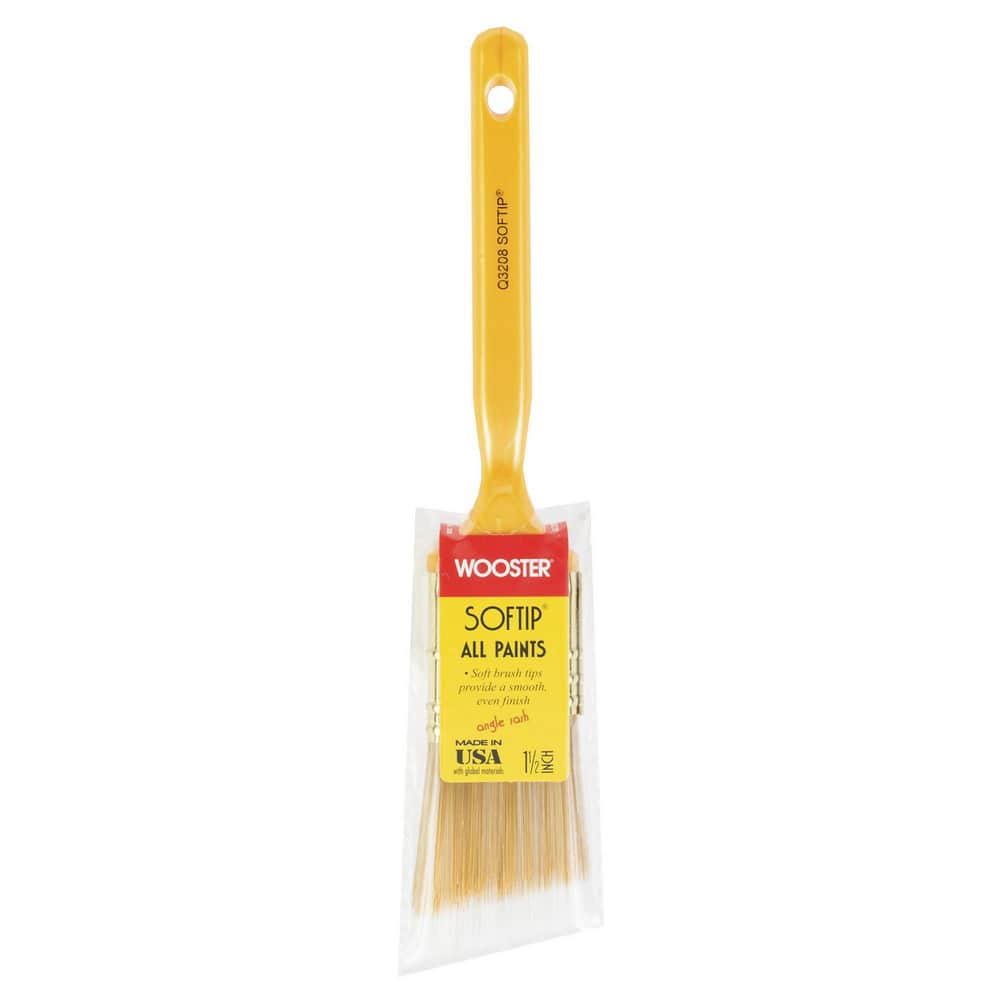 Wooster Brush - Paint Brush: 1-1/2″ Wide, Nylon, Synthetic Bristle -  69850683 - MSC Industrial Supply