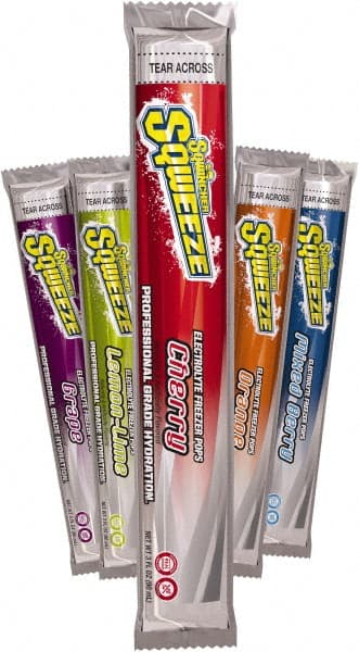 Sqwincher 159200201 Freeze Pop Drink: 3 oz, Packet, Assorted, Liquid Concentrate, Yields 3 oz 