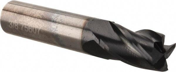 OSG 414-375011 Square End Mill: 3/8 Dia, 5/8 LOC, 3/8 Shank Dia, 2 OAL, 4 Flutes, Solid Carbide Image