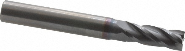 OSG 404-281208 Square End Mill: 9/32 Dia, 3/4 LOC, 5/16 Shank Dia, 2-1/2 OAL, 4 Flutes, Solid Carbide Image