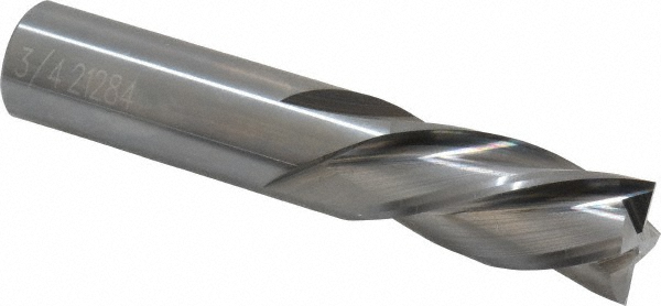 OSG 447-7500 Square End Mill: 3/4 Dia, 1-1/2 LOC, 3/4 Shank Dia, 4 OAL, 4 Flutes, Solid Carbide Image