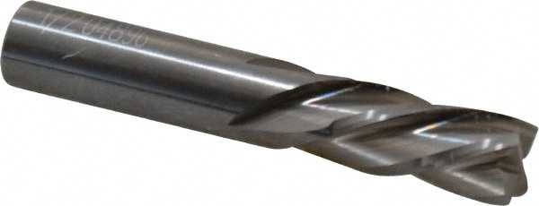 OSG 447-5000 Square End Mill: 1/2 Dia, 1 LOC, 1/2 Shank Dia, 3 OAL, 4 Flutes, Solid Carbide Image