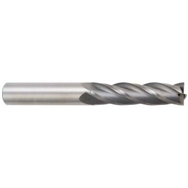 OSG 464-625008 Square End Mill: 5/8 Dia, 2-1/4 LOC, 5/8 Shank Dia, 5 OAL, 4 Flutes, Solid Carbide Image