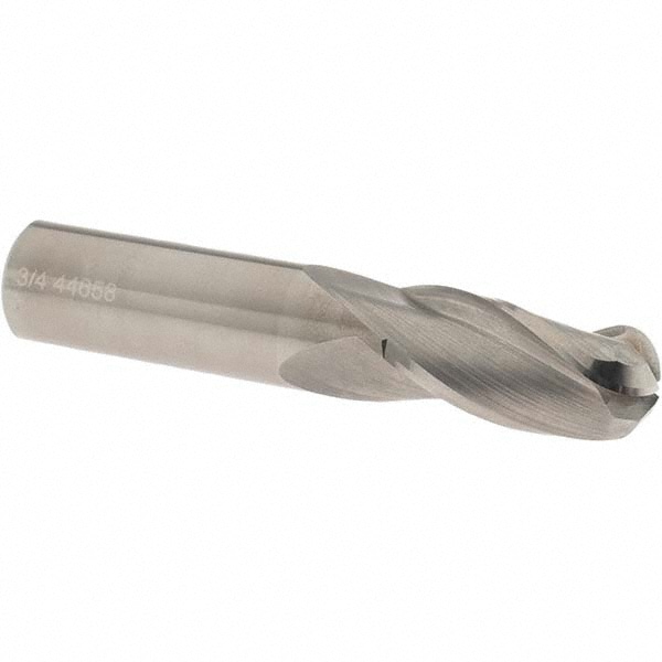 OSG 403-7500-BN Ball End Mill: 0.75" Dia, 1.5" LOC, 3 Flute, Solid Carbide Image