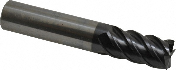 OSG HP455-6250 Square End Mill: 5/8 Dia, 1-1/4 LOC, 5/8 Shank Dia, 3-1/2 OAL, 5 Flutes, Solid Carbide Image