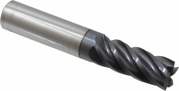 95168364 Square End Mill: 1/2" Dia, 1-1/4" LOC, 5 Flutes, Solid Carbide  