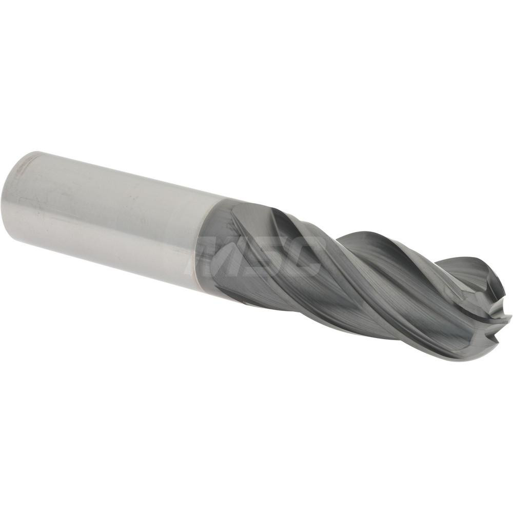 95168463 Ball End Mill: 5/8" Dia, 1-5/8" LOC, 4 Flute, Solid Carbide  