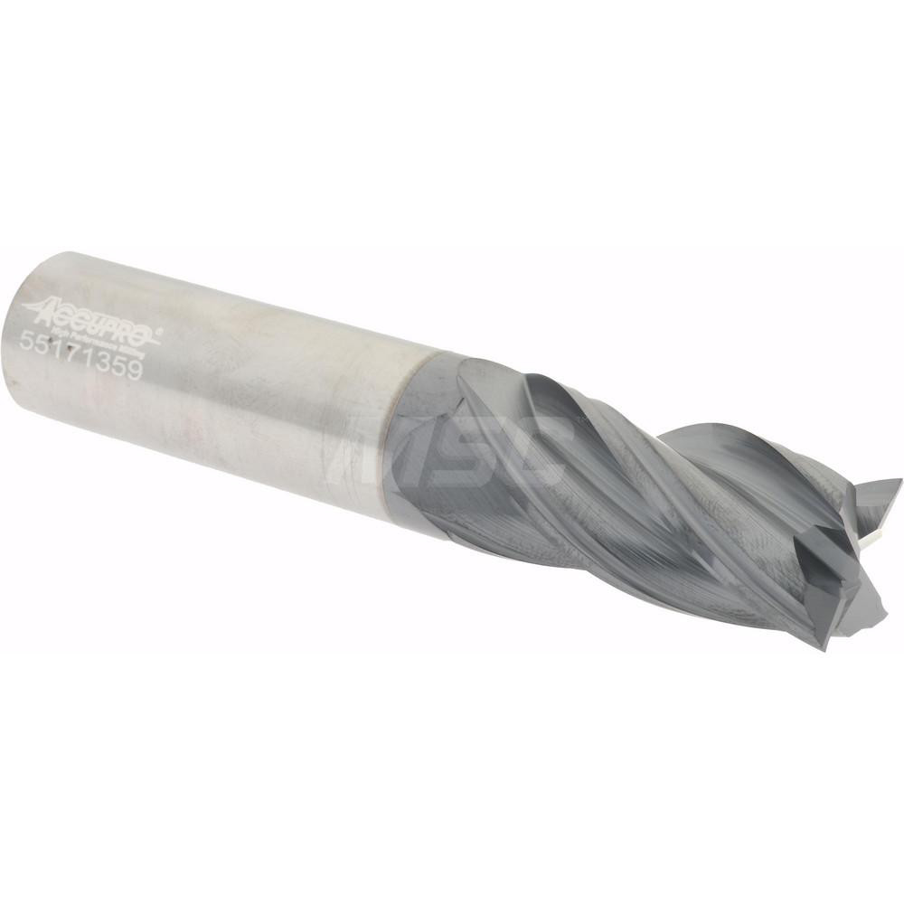 95168446 Square End Mill: 3/4" Dia, 1-5/8" LOC, 4 Flutes, Solid Carbide  