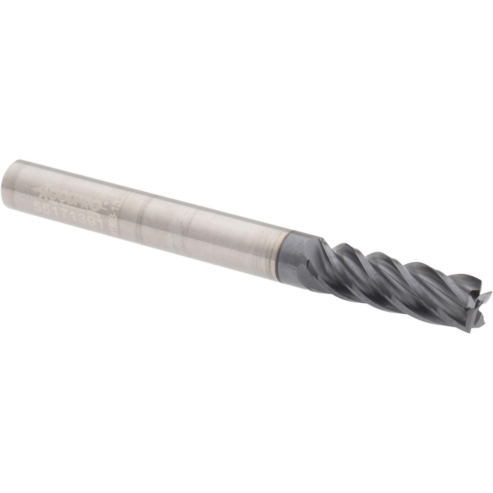 95168309 Square End Mill: 1/4" Dia, 3/4" LOC, 5 Flutes, Solid Carbide  