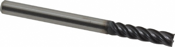 95168687 Square End Mill: 1/8" Dia, 1/2" LOC, 5 Flutes, Solid Carbide  