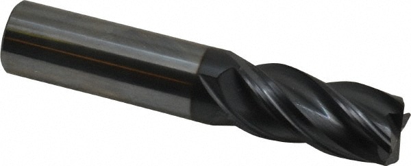 Accupro 4467500C15 Corner Chamfer End Mill: 0.75" Dia, 1.625" LOC, 4 Flute, 0.02" Chamfer Width, Solid Carbide 