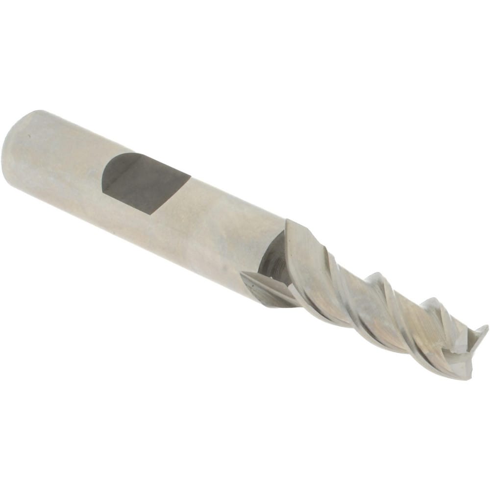 Accupro 39516 Square End Mill: 9/32 Dia, 3/4 LOC, 3/8 Shank Dia, 2-1/2 OAL, 3 Flutes, Powdered Metal Image