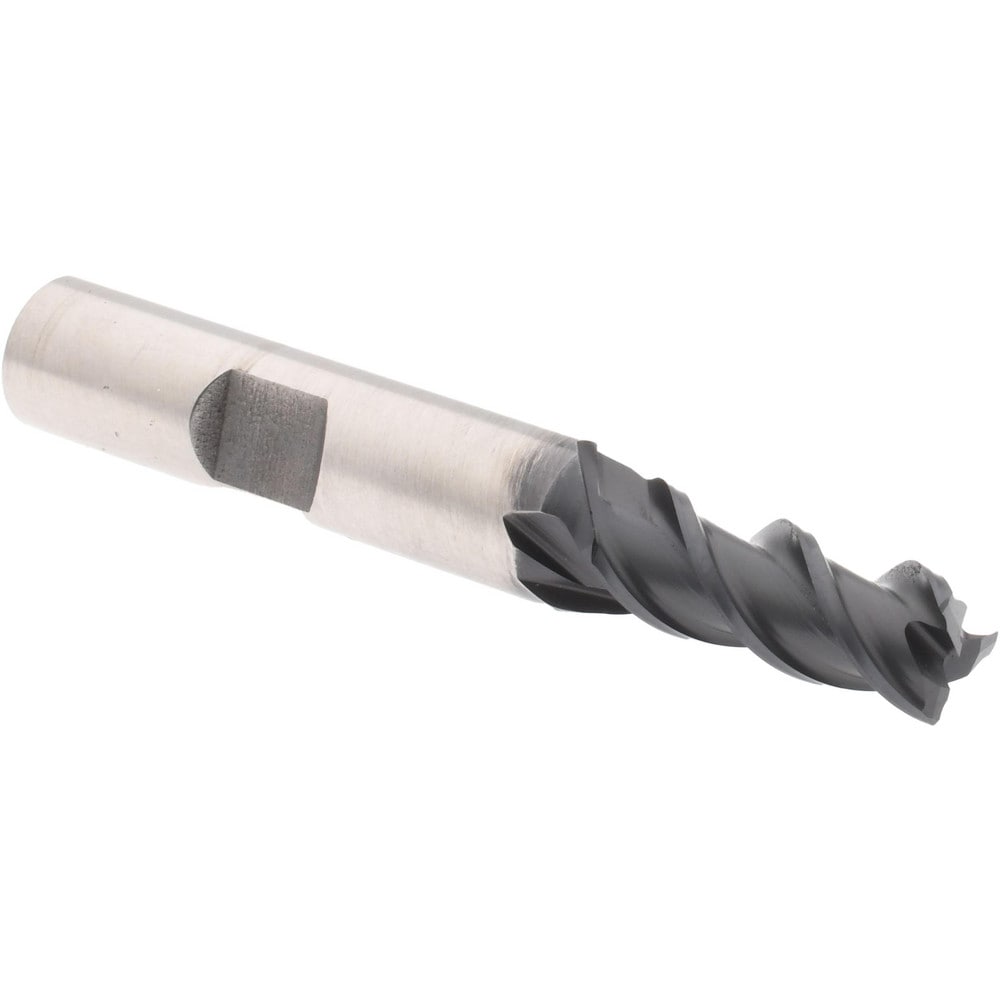 Accupro 39520 Square End Mill: 5/16 Dia, 3/4 LOC, 3/8 Shank Dia, 2-1/2 OAL, 3 Flutes, Powdered Metal Image