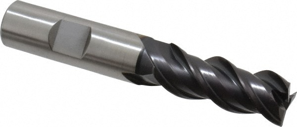 Accupro 39528 Square End Mill: 5/8 Dia, 1-5/8 LOC, 5/8 Shank Dia, 3-3/4 OAL, 3 Flutes, Powdered Metal Image