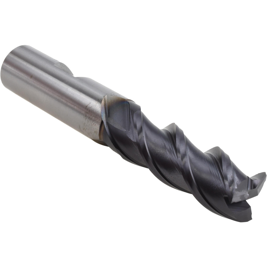 Accupro High Performance Milling Square End Mill: 5/8" Dia, 1-5/8" LOC - 3-3/4" OAL, 5/8" Shank Dia, 45 deg Helix, TiAlN Finish, Single End, Accupro